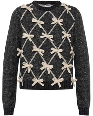 Moschino Jumper With Bows - Black