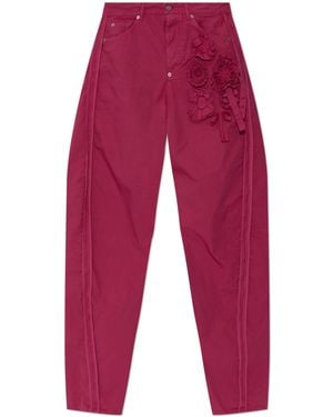 DSquared² Pants With An Appliqué - Red