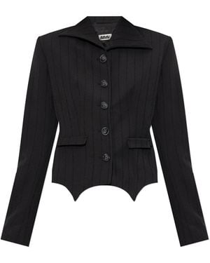 AVAVAV Pinstripe Blazer - Black