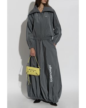 Balenciaga Skirt With Logo - Gray