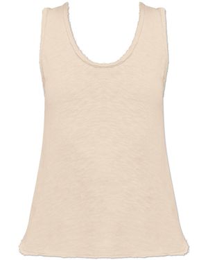 American Vintage Top With Raw Finish - Natural