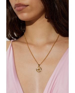 Versace Necklace With Pendant - Natural