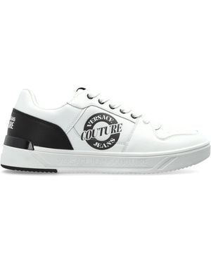 Versace Jeans Couture Sports Shoes With 'Barocco' Print - White