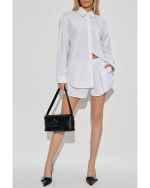 Alexander Wang Shorts With Shimmering Appliqués - White