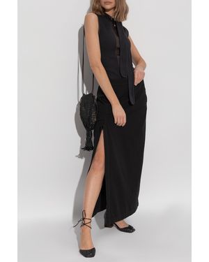 Lemaire Skirt With Slit - Black