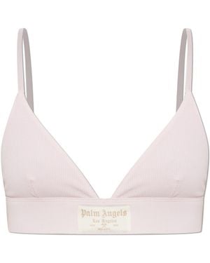 Palm Angels Cotton Bra - Pink