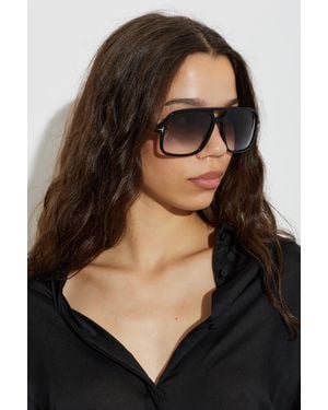 Tom Ford "Falconer-02" Sunglasses - Black