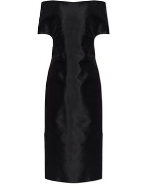 Jil Sander Off-The-Shoulder Dress - Black