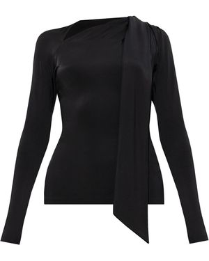 Victoria Beckham Top With Decorative Back Detailing - Black