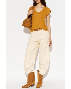 Isabel Marant T-Shirt 'Zankou' - Yellow