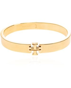 Tory Burch Bracelet With Logo - Metallic