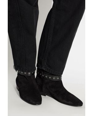 Isabel Marant Suede Ankle Boots 'Reena' - Black