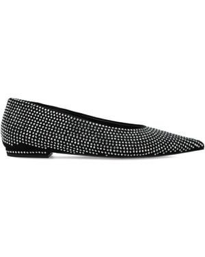 ROTATE BIRGER CHRISTENSEN Ballet Flats With Shimmering Sequins - Black