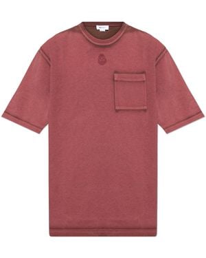McQueen T-Shirt With Pocket - Red