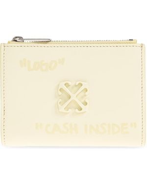 Off-White c/o Virgil Abloh Leather Wallet - Natural