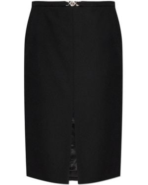 Versace Skirt With A Single Slit - Black