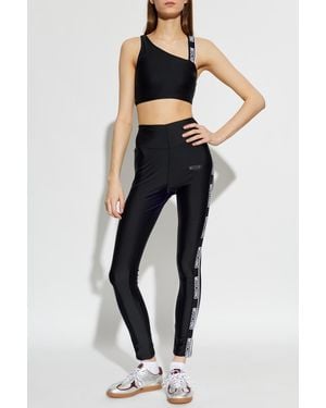 Moschino Logo Leggings - Black