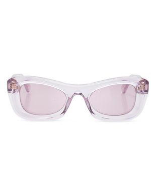 Bottega Veneta Logo-Embossed Sunglasses - Pink