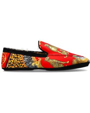 Versace Shoes With Print - Red