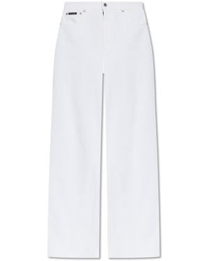 Dolce & Gabbana Wide-Leg Jeans - White