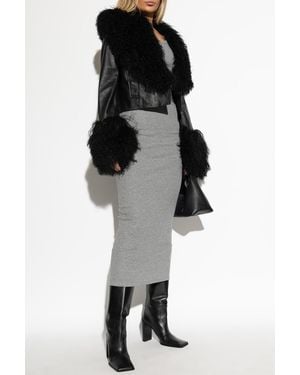 Stand Studio Leather Jacket "Mim" - Black