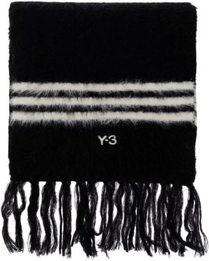 Y-3 Scarf With Logo - Black