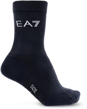 EA7 Socks With Logo - Blue