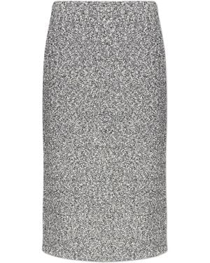 Tory Burch Skirt With An Elastic Waistband - Grey