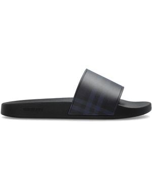 Burberry 'Furley' Slides - White