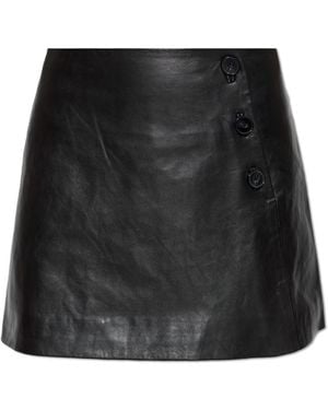 IRO Leather Skirt 'Rebelle' - Black
