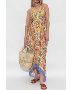 Etro Silk Dress With Open Back - White