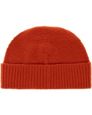 Jil Sander Wool Beanie Hat - Red