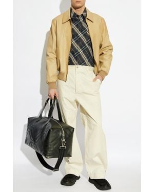 Burberry Leather Jacket - White