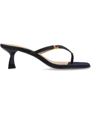 NODALETO Heeled Mules - Blue