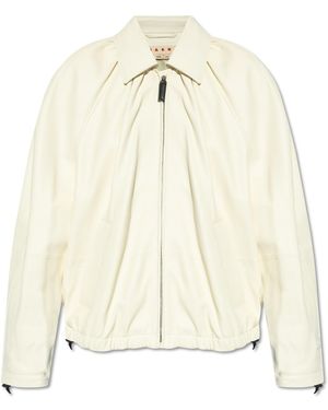 Marni Leather Jacket - Natural