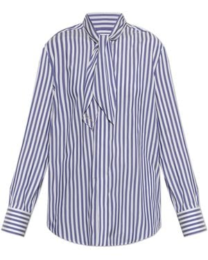 Givenchy Silk Striped Shirt - Purple