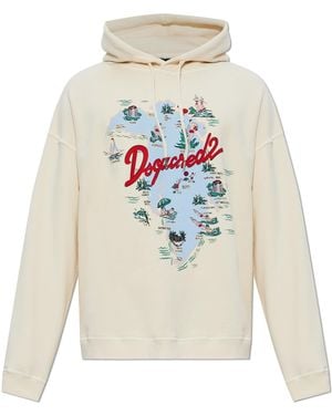 DSquared² Sweatshirt With Logo - White