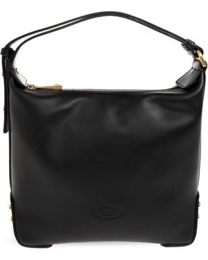 Tod's Leather 'Mini' Hand Bag - Black