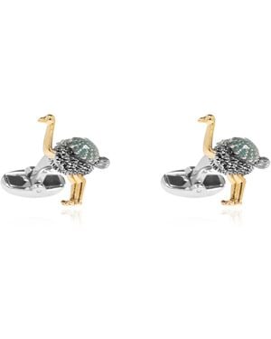 Paul Smith Bird Motif Cufflinks - Metallic