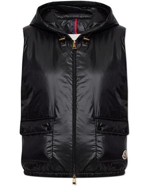 Moncler Quilted Vest 'Lansette' - Black