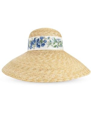 Ferragamo Straw Hat - White