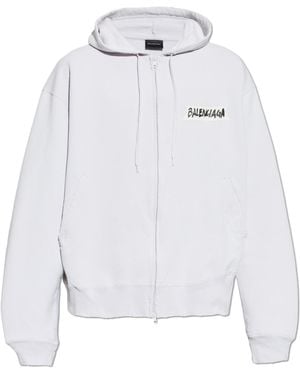 Balenciaga Sweatshirt With Logo - White