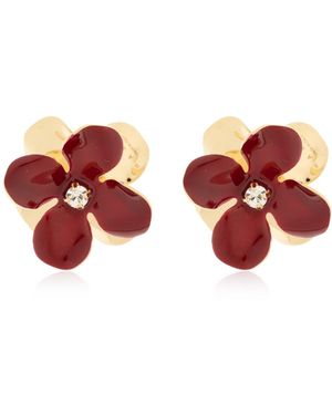 Marni Flower-Shaped Earrings - Red