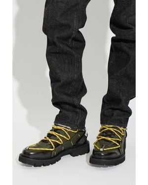 DSquared² Ankle Boots With Logo - Black