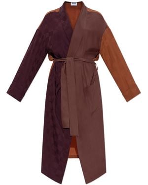 Moschino Kimono With A Belt - Red