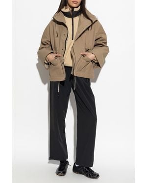 Rethinkit Studios Oversize Jacket With Stand-Up Collar - Natural