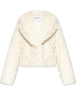 Stand Studio Short Faux Fur Samara - White