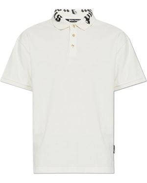 Palm Angels Polo With Logo - White