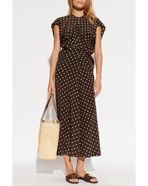Marni Polka Dot Patterned Dress - Brown