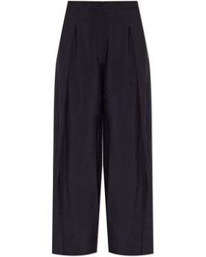 Emporio Armani Wide-Leg Trousers - Blue
